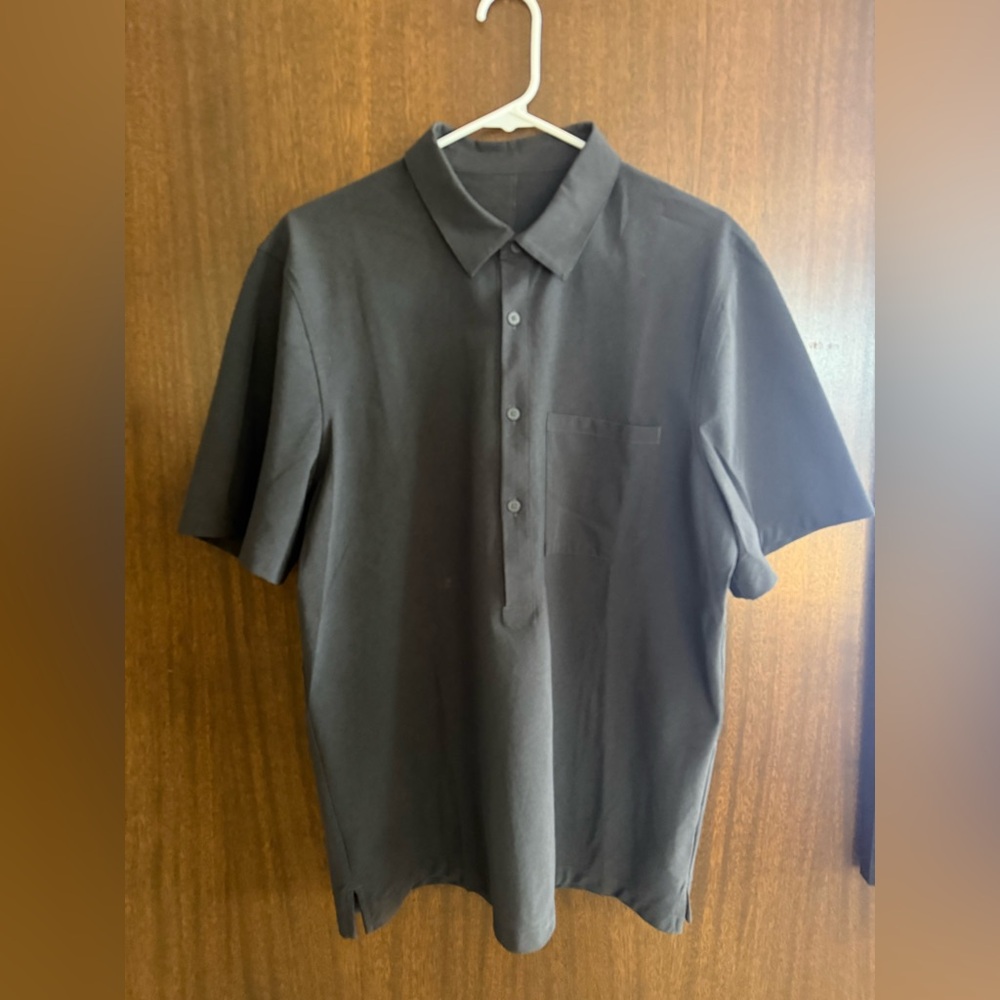 lululemon athletica Charcoal Airing Easy Button up shirt